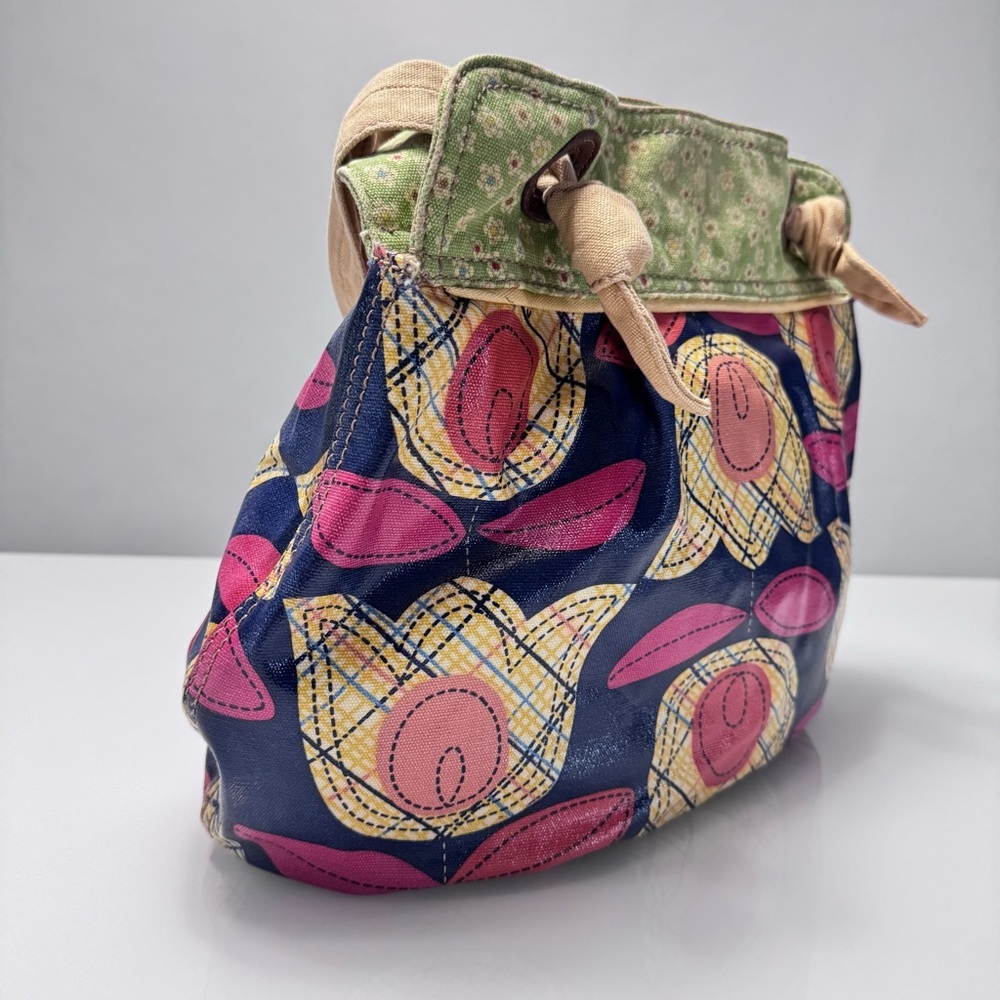 Fossil Tulip Keyper Coated Canvas Tote Handbag - Picture 4 of 16